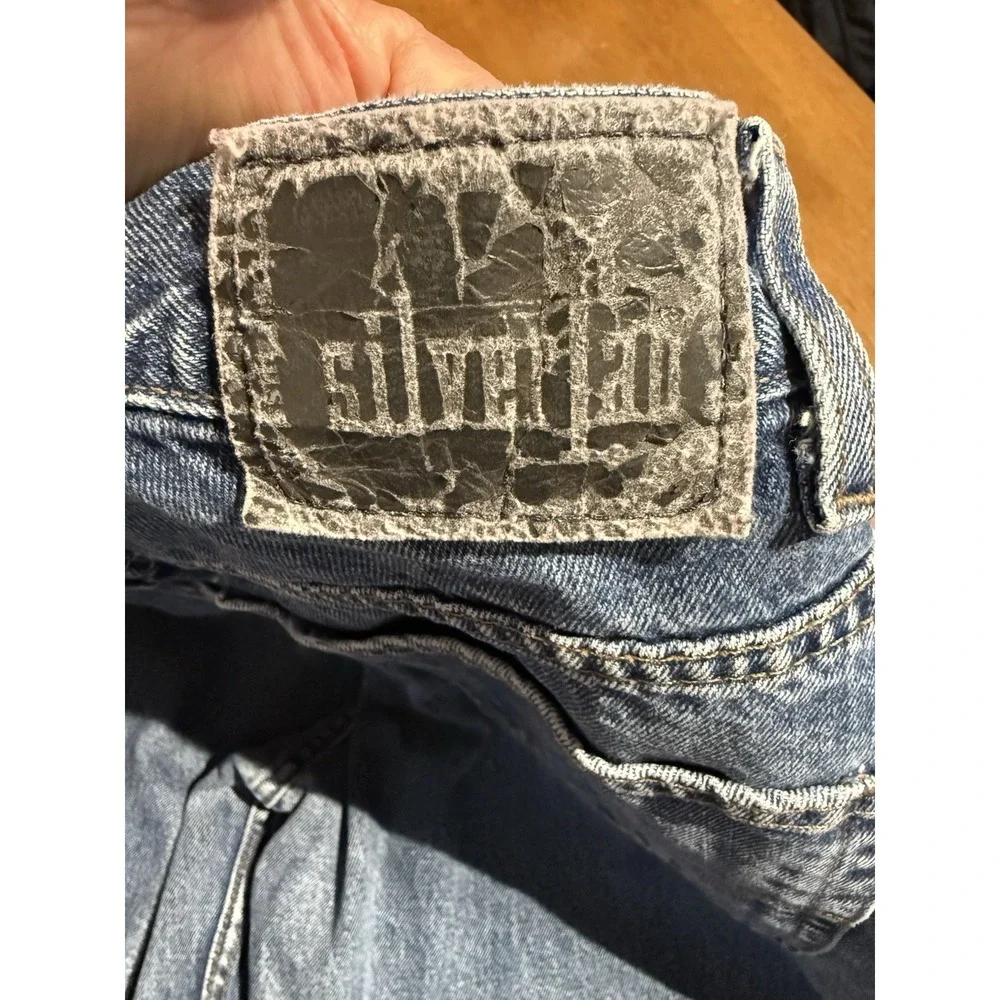 Vintage‎ 1998 Levis SilverTab Loose Jeans Mens 36x32 (34x32) Baggy Skater Denim